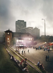 Budoucnost centra Brna, 1. místo: UNIT architekti (CZ), kreativní čtvrť // finalista – foto