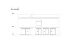 Jižní pohled (Novostavba rodinného domu, Tisá; 2xpa)