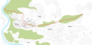 Revitalizace parku a náměstí Krakov v Bohnicích, situace širších vztahů, Rusina Frei architekti