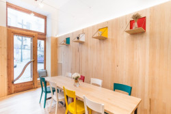 Monogram espresso bar, studio AEIOU