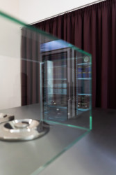 Interiér zmrzlinárny v Brně od architektky Barbory Kudelové