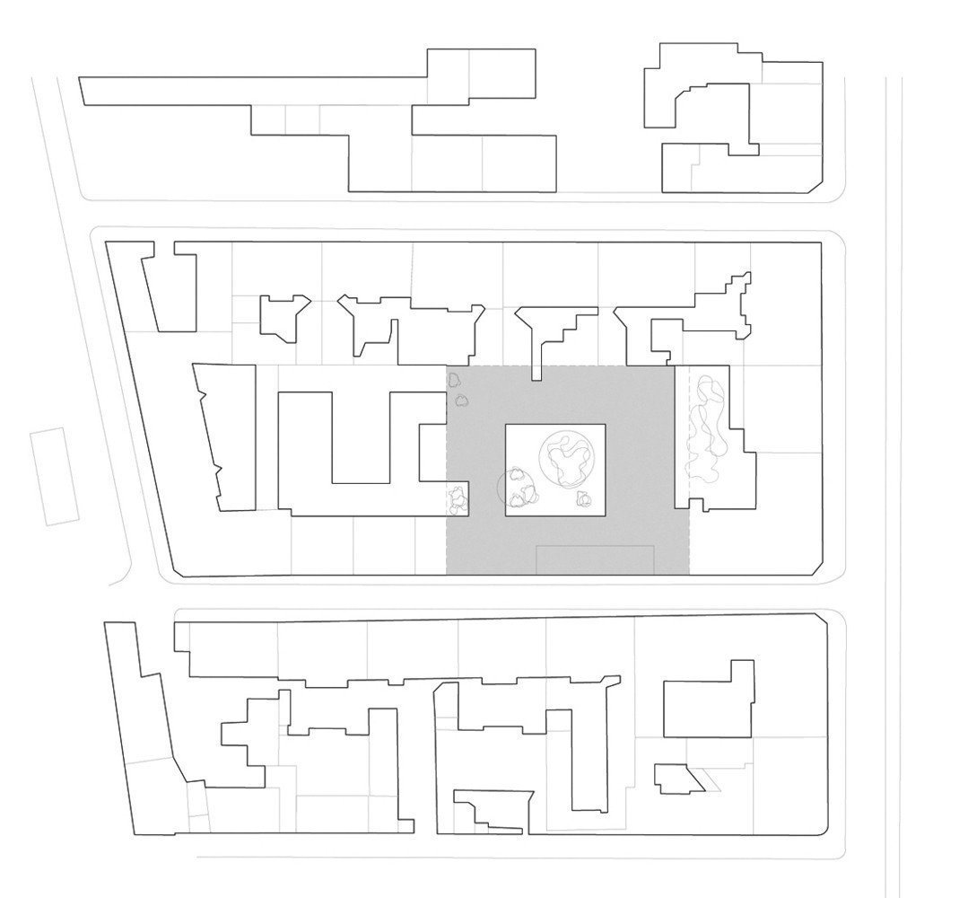 Fakulta rozhlasové a televizní tvorby Slezské univerzity v Katovicích, BAAS Arquitectura + Grupa 5 Architekci + Małeccy Biuro Projektowe, situace