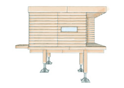 Mladí italští architekti postavili za dva týdny malou stavbu v Apeninách určenou k rozjímání a meditaci