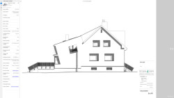 Ukázka pasportu budovy vytvořeného na základě přesného zaměření.