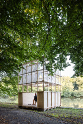 Tea house Pavilion, GRAU Architects: Pavilon se rozkládá na půdorysném rozměru 3×3 metry