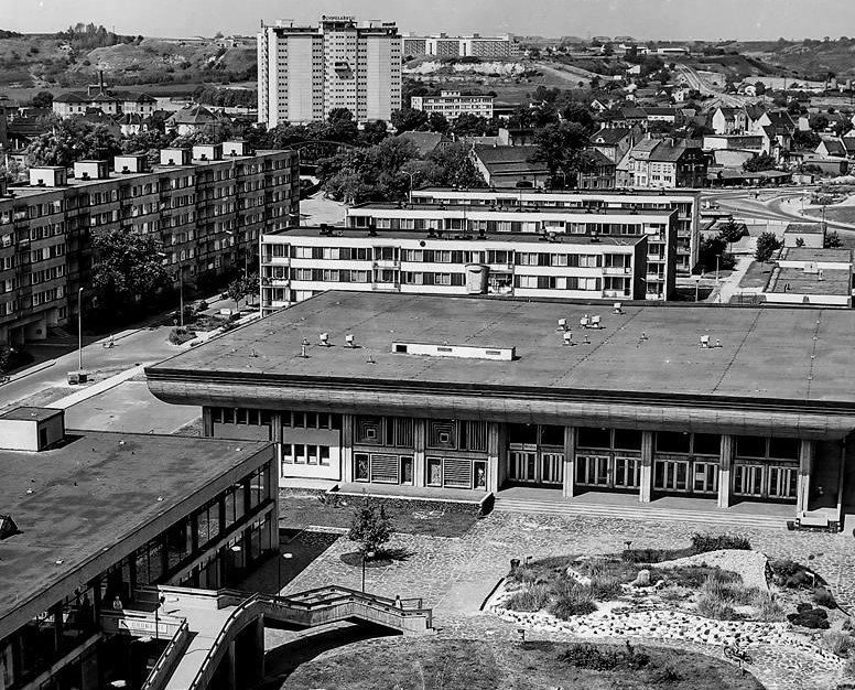 Havlíčkovo náměstí v Žatci, původní stav, 70. léta