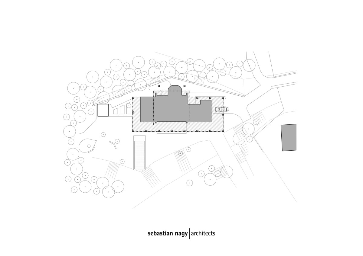 Situce (Villa VICUS v Nitře; sebastian nagy architects)