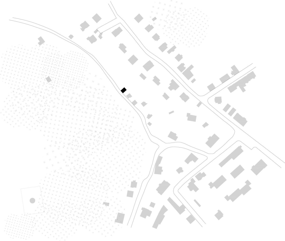 Chata v Sušici, BYRÓ architekti: Situace