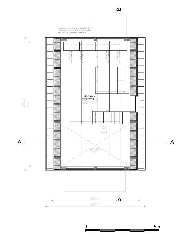 Indigo House – ateliér sochařky, woonpioniers, půdorys 1NP