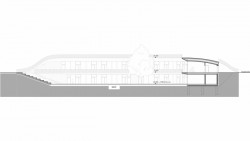 Mateřská škola Uhříněves, Veselý Hajný, podélný řez