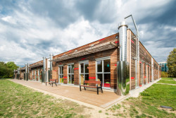 Dřevostavba mateřské školy Skalníkova v Mariánských lázních, Masák & Partner.