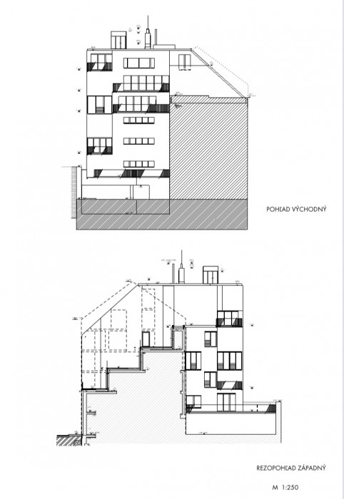 Polyfunkčná budova Konventná, Architekti A B.K.P.Š., řez