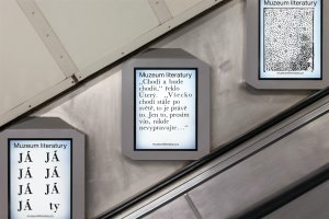 Vizuální identita pro Muzeum literatury, Petr Bosák, Robert Jansa, Filip Kopecky, Adam Macháček.