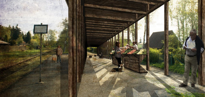 Vu Dinh Quang, Daniela Míková a Ondřej Novák, Malá architektura pro Velký rybník, vlaková stanice - foto