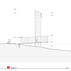 Řez (Rozhledna na Litomyšl, atelier-r)