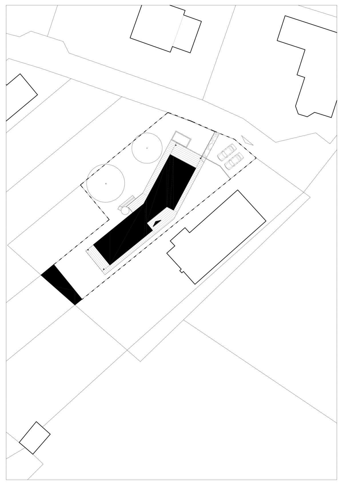 Situace (Dům na Hané; MOLO Architekti)