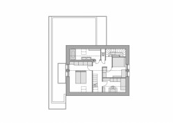 Dům v lese, Petr Vacek, Simona Fišerová, půdorys 2NP