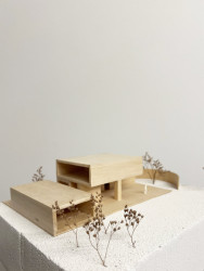 model (Cihlový dům v Pardubicích; architekti Jakub Dvořák a Michal Bílek)