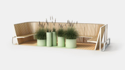 Nový produkt společnosti mmcité Platform vybízí k posezení uprostřed města.