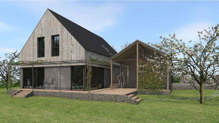 ARCHCON atelier, Dům na větrném kopci, vizualizace - foto