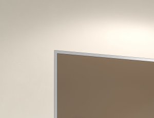 Detail skryté zárubně Emotive pro otočné dveře. - foto