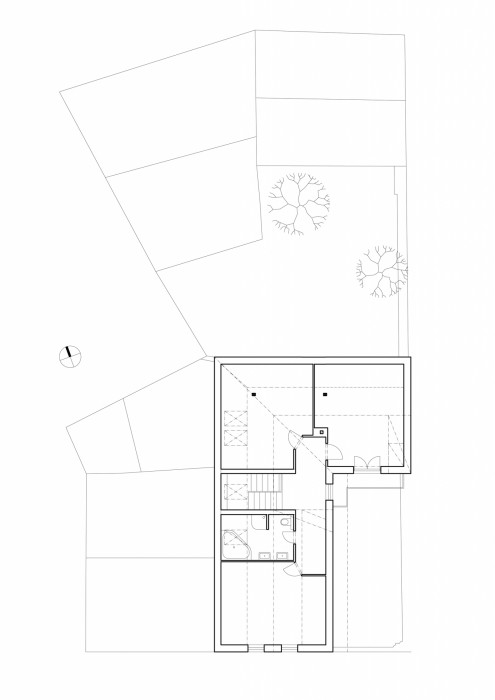 Půdorys 2NP původní