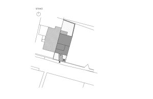 Rekonstrukce rodinného domu v Brně, situace, NEW WORK