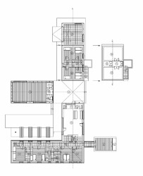 Víkendový dům v Algyő, ANDRÁS VARSÁNYI, PÉTER POZSÁR, NORBERT VAS, půdorys