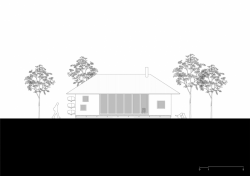 JRKVC, VOJ / Dom pri jazere, pohled jihozápadní – foto