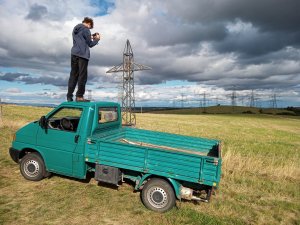 Z instalace (Josef Čančík; Wichterkreuz – návrat zmizelého)