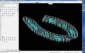Budova Aviatica, Praha 5 - práce na 3D modelu v prostředí programu Allplan