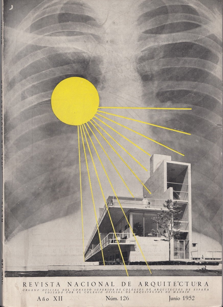 Revista nacional de arquitectura z června 1952, obálka časopisu.
