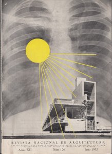 Revista nacional de arquitectura z června 1952, obálka časopisu.