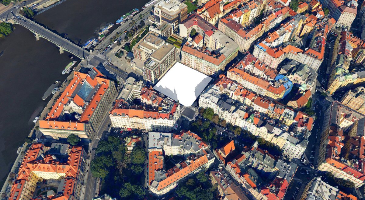 RaumScape - piazzetta u hotelu Fairmont Golden Prague