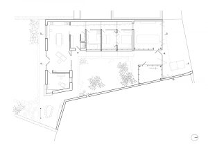 Rodinný dům v Lanškrouně, půdorys, Martin Neruda Architektura