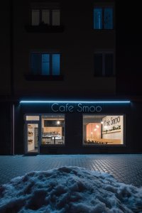 Interiér Cafe Smoo v Příbrami, Michael Karnet