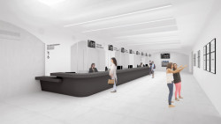 Vizualizace nádražní budovy od ateliérů A8000.