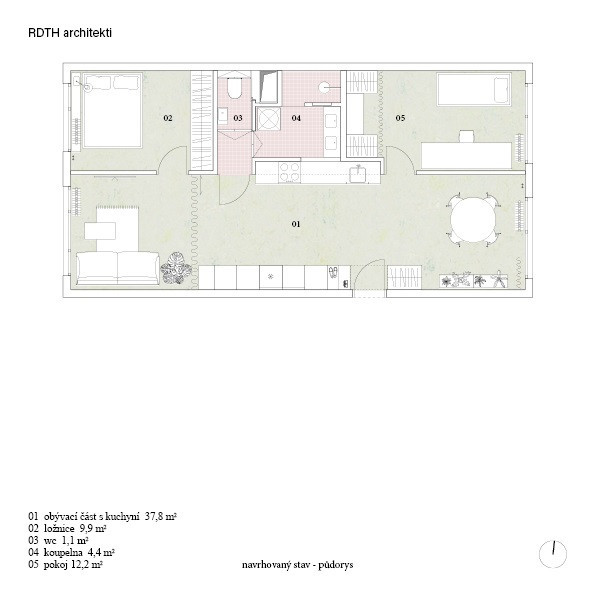 Půdorys - původní stav