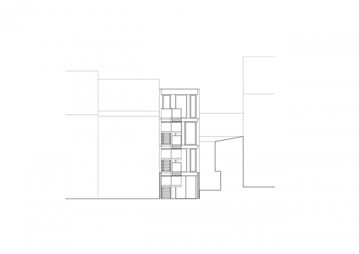 Makovský & partneři, Polyfunkční dům Minská, Brno, pohled ze dvora – foto