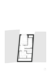 Půdorys (Rodinný dům v Senici na Hané, TŘI.ČTRNÁCT architekti)