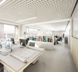 bod architekti, Nová radnice pro Prahu 7, 4. patro // 1. místo – foto