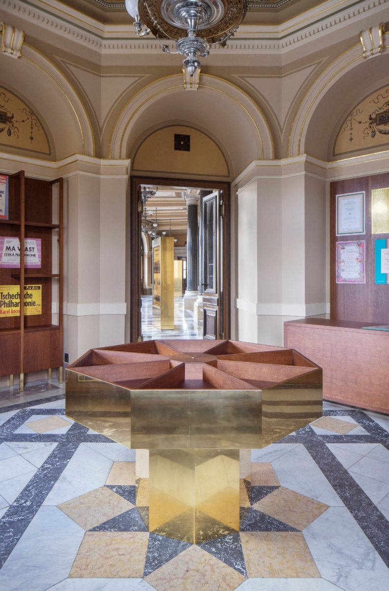 Interiéry předsálí České filharmonie v Rudolfinu, Lenka Míková architekti / Lenka Míková