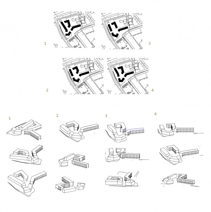 Studie bytových domů Sokolov, schéma, Petr Tuček, object-e