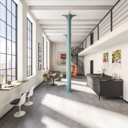 Industriální byt v New Yorku