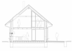 Dům pro Vysočinu, řez, Radek Hadrbolec