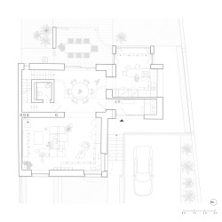 Půdorys 1. NP (Rekonstrukce prvorepublikové vily v Brně, Atel!er )