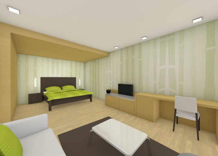 ARCHCON atelier - Hotelové apartmány podle Feng-shui - vizualizace