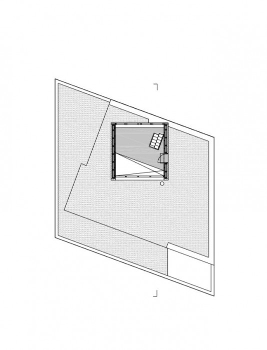 Dům se světlíkem, půdorys 2np, Atelier 11