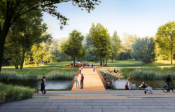 Studia Peer a AXXI navrhla lávky na slovenské sídliště Petržalka obohacující veřejný prostor