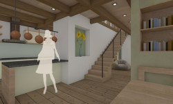 Dům s ozvěnami Karibiku, Irena Truhlářová, Ing. Martin Jirsa, ARCHCON atelier - vizualizace